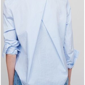 Cuyana Poplin Pleat-Back Shirt